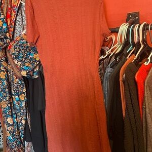Elegant Rust Dress